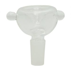 Clear glass bowl piece