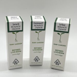 1G Raw Garden Live Resin Cartridge