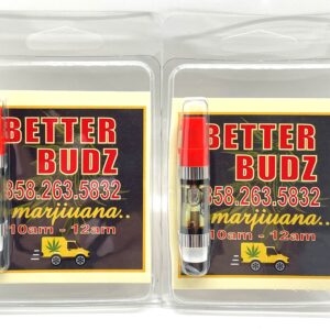 1G Better Budz Live Resin Cartridges (Indica/Sativa/Hybrid)