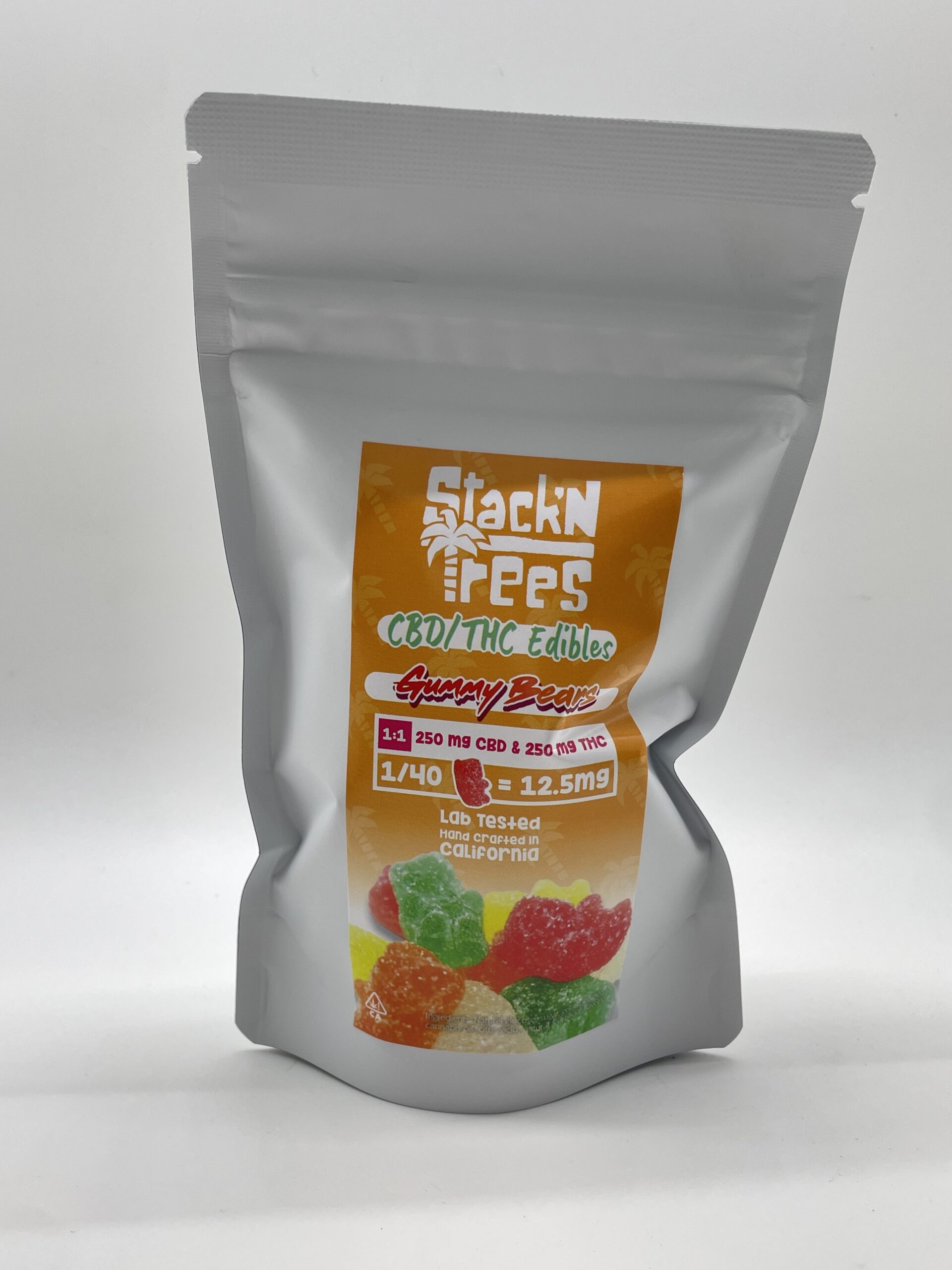 Stack N Trees CBD/THC 1:1 (125mg THC + 125mg CBD) Gummy