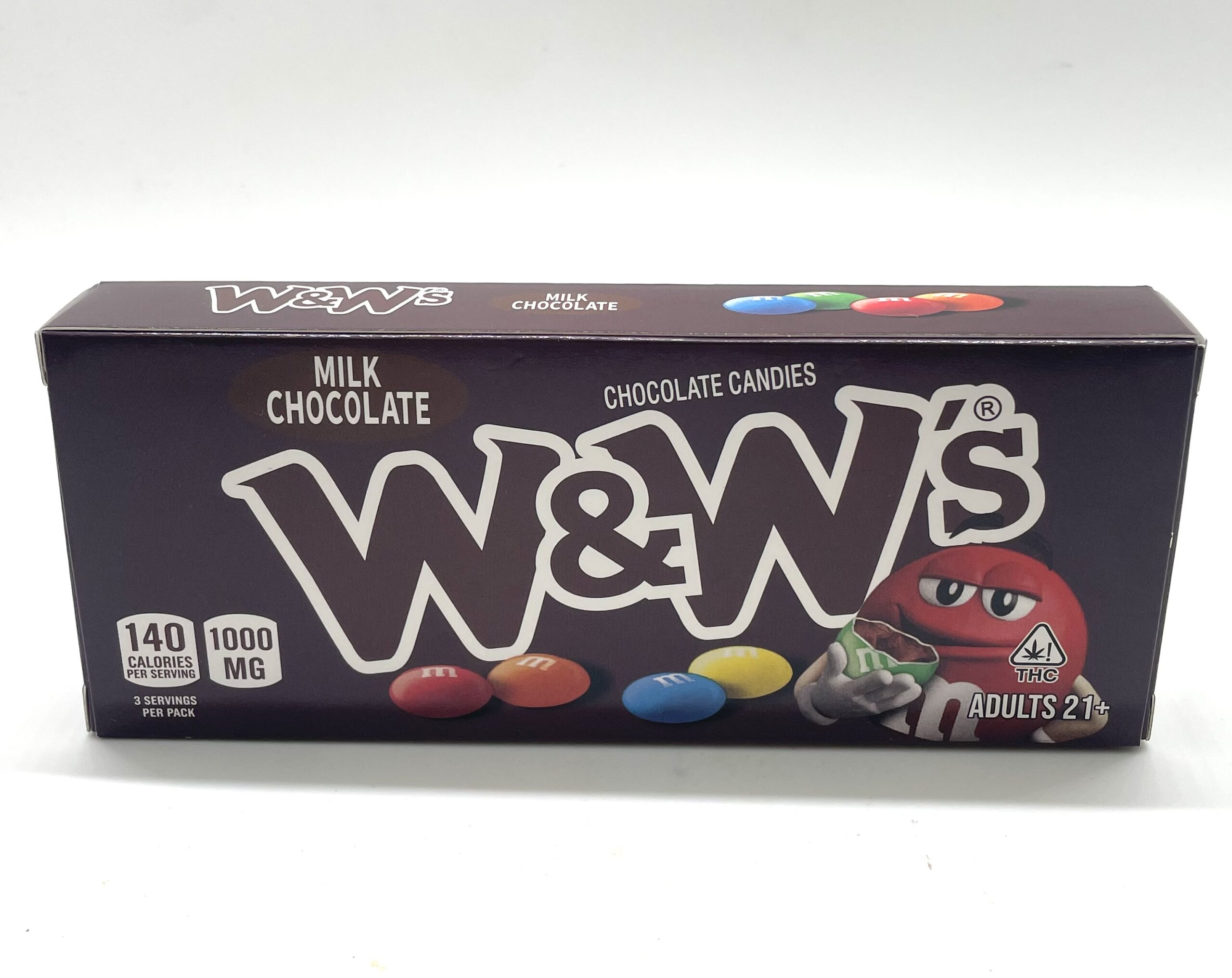 W & W’s 1000mg Milk chocolate edible