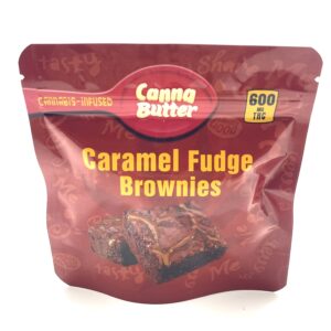 Canna Butter Caramel Fudge Brownies 600mg